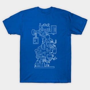 Turtle Coffee Blueprint T-Shirt